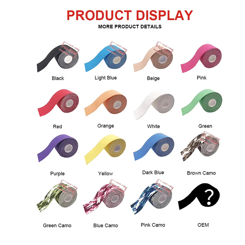 Printed Patterned Cotton Kinesiology Tape