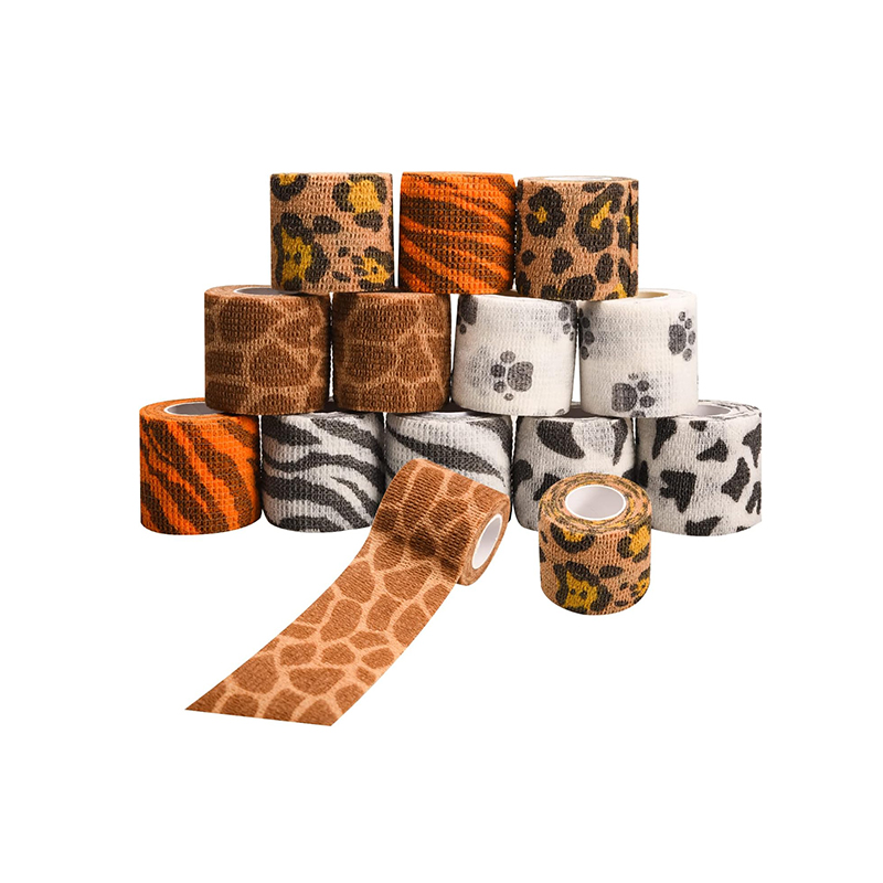 Animal Print Cohesive Bandage – Latex-Free, Self-Adherent