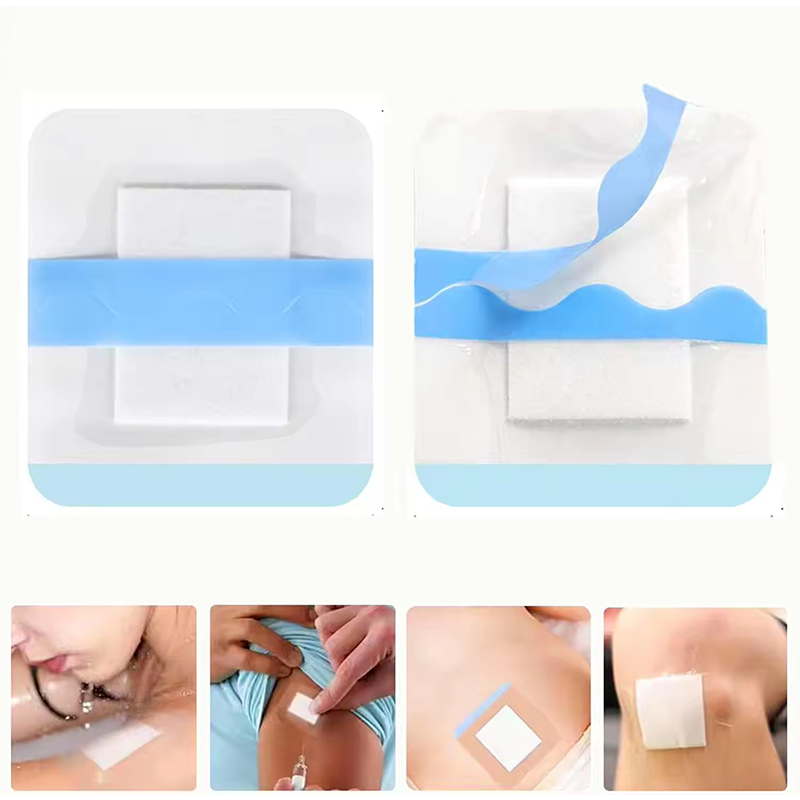 Adhesive Foam Dressing with Border PU Foam Wound Pad for Surgical
