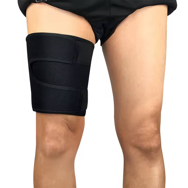Adjustable Thigh Brace Support Thigh Wraps Breathable Neoprene Non-Slip Compression Sleeve