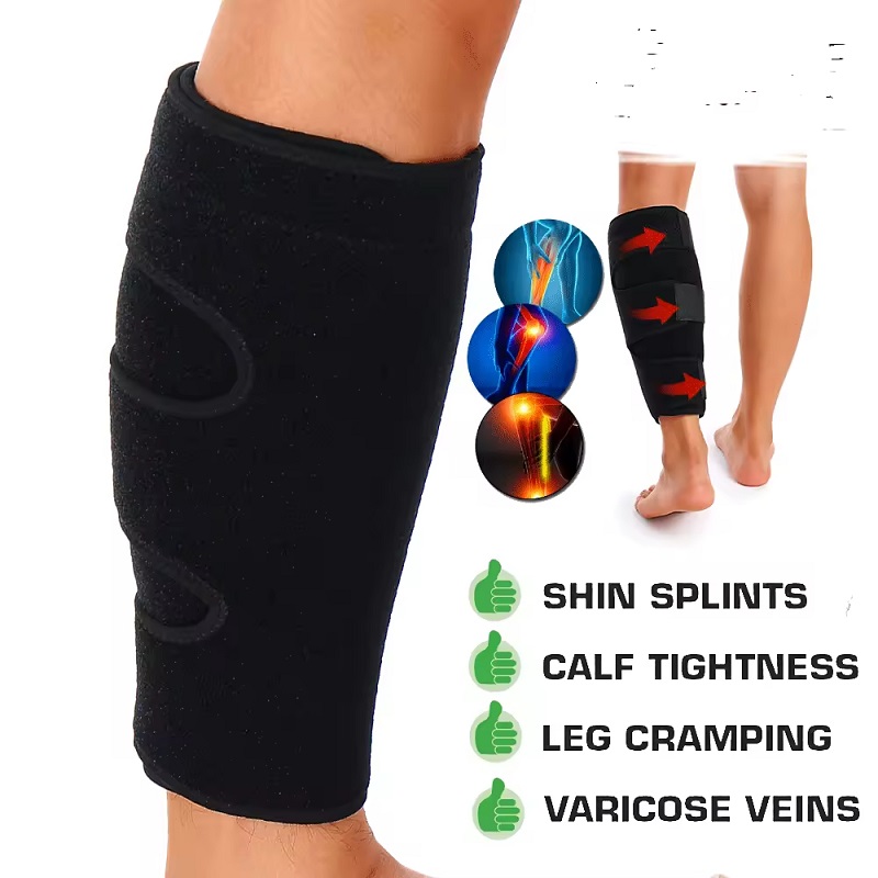 Neoprene Calf Brace Wrap Adjustable Leg Support Brace Compression Sleeve