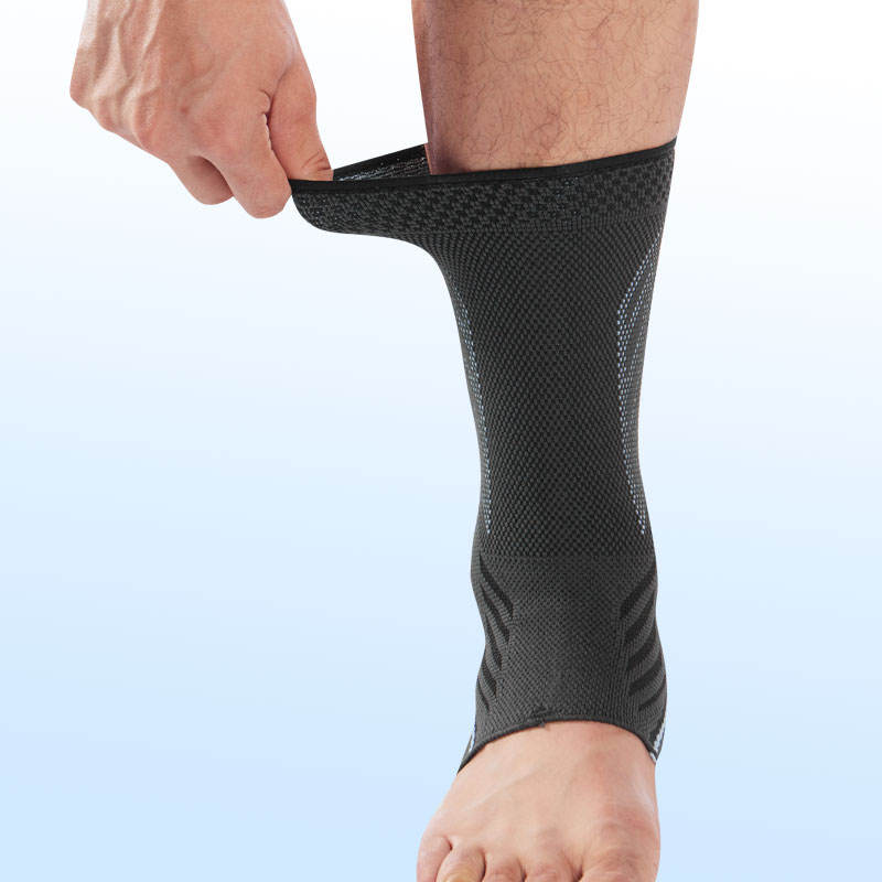 Elastic Knitted Ankle Support Sleeve Breathable Open Heel 