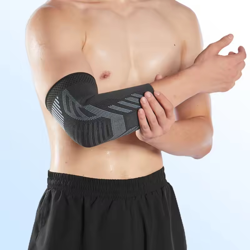 Elastic Fabric Anti-slip Knitted Elbow Brace Compression Sleeve