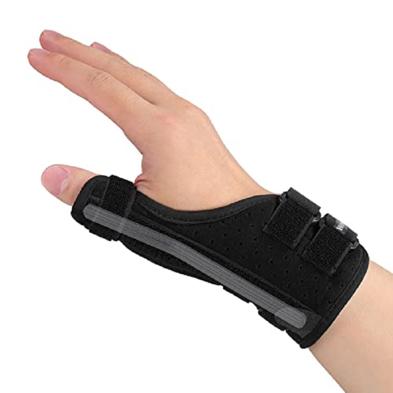 Finger Splint Hand and Wrist Brace Support Adjustable Locking Straightener