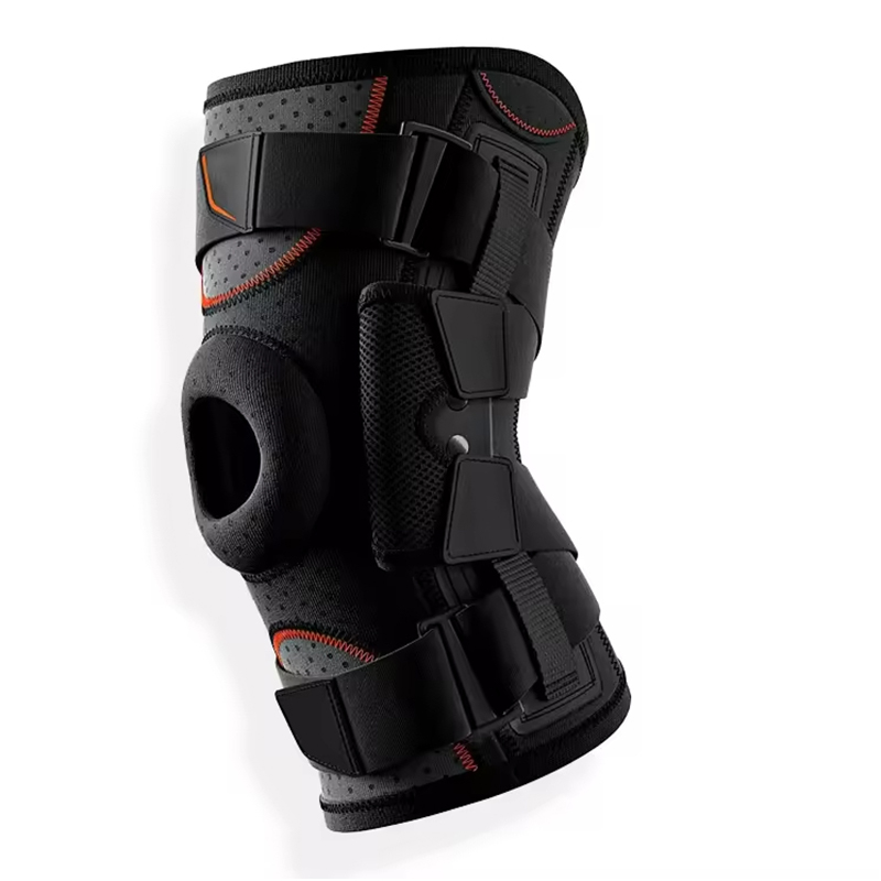 Adjustable Hinged Neoprene Knee Brace With Open Patella Gel Pad