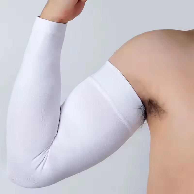 Knitted 20-30 mmHg Nylon Lymphedema Compression Arm Sleeves