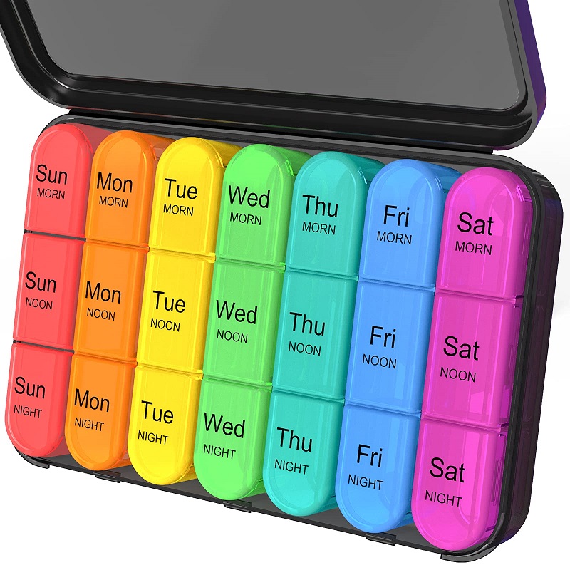 Travel Weekly Pill Organizer Weekly Travel Pill Case