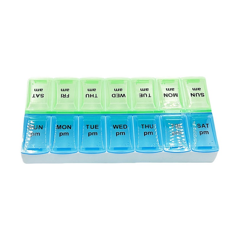 Elderly-Friendly Pill Organizer Collection Large Weekly AM-PM Monthly Pill Dispenser