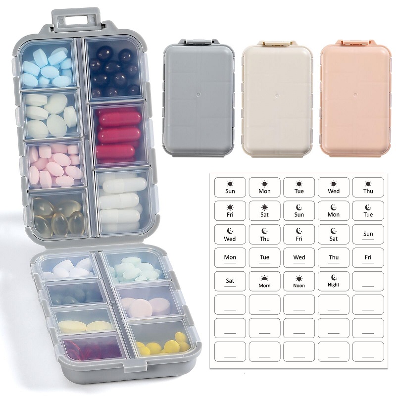 Travel Weekly Pill Organizer Weekly Travel Pill Case