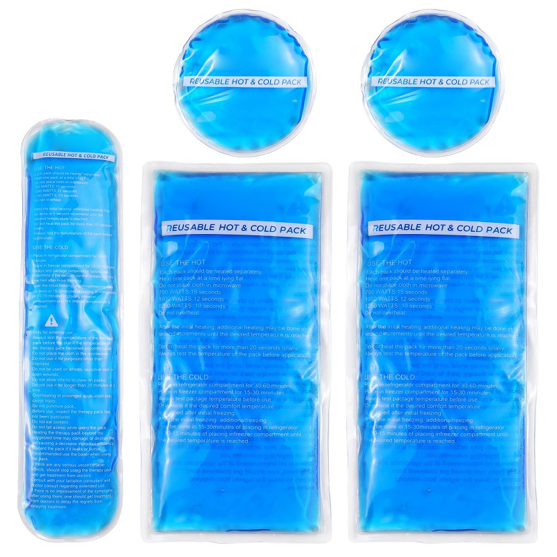 PVC First Aid Reusable Hot and Cold Gel Ice Pack Compress