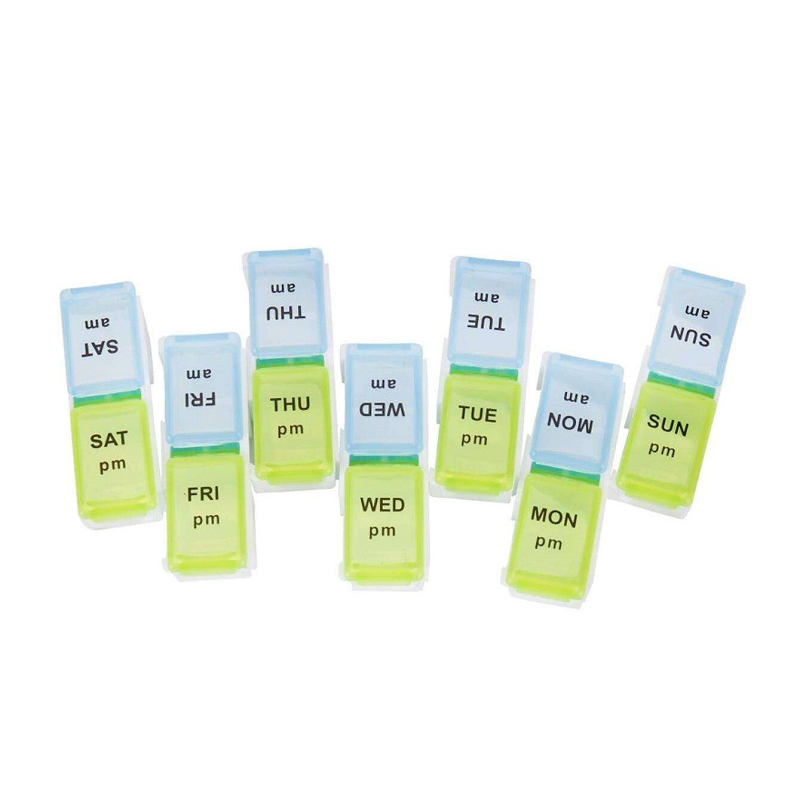Elderly-Friendly Pill Organizer Collection Large Weekly AM-PM Monthly Pill Dispenser