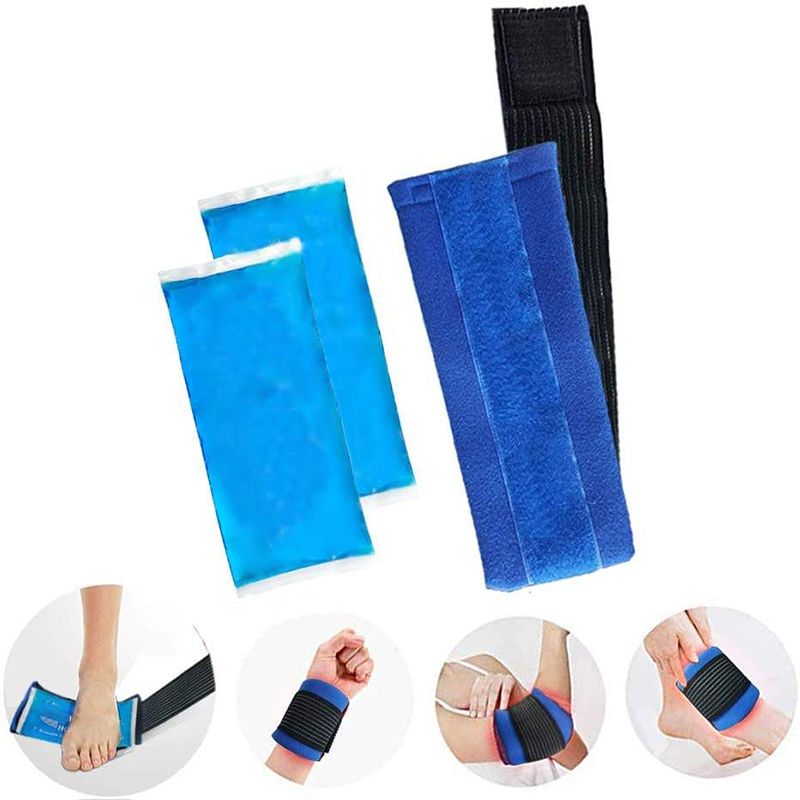 Cooling Gel Heat Pack Wrap Reusable Hot and Cold Therapy Ice Gel Wrap Support Pack