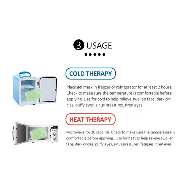Reusable Hot&Cold Therapy Pad Gel Bead Ice Cooling Pack Bag