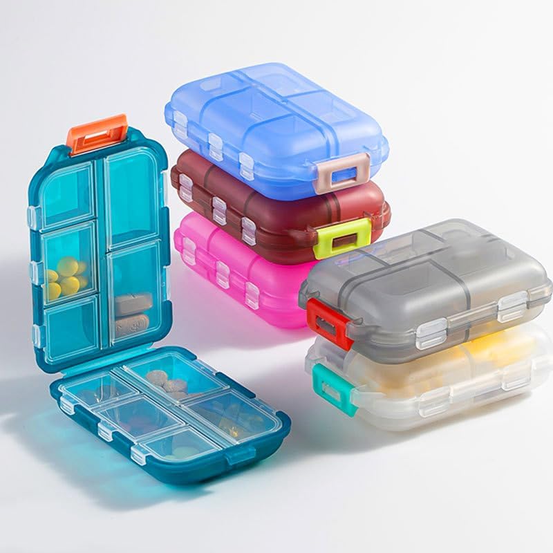 Travel Pill Organizer Cases Compact Travel Medication Organizer