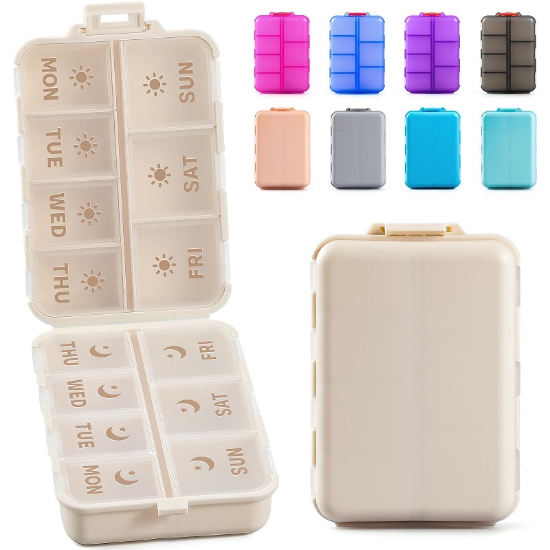 Travel Weekly Pill Organizer Weekly Travel Pill Case