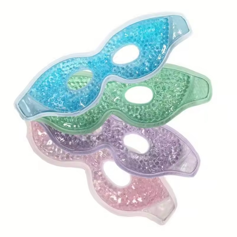 Hot/Cold Reusable Gel Bead Eye Masks Flexible Ice Packs Compress Therapy for Puffy Eyes