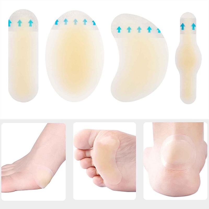 Hydrocolloid Plaster Hydrocolloid Heel Blister Bandage Heel Patch Medical Hydrocolloid Dressing