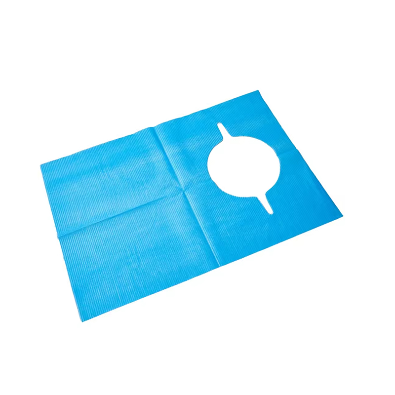 Waterproof Patient Bibs Disposable Dental Cloth Protection Paper and PE Apron Medical Supplies