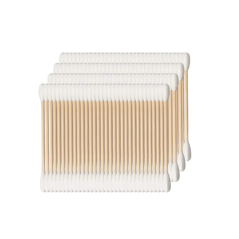 Single-Tip Cotton Swab with Paper Shaft for Daily Cleaning Use