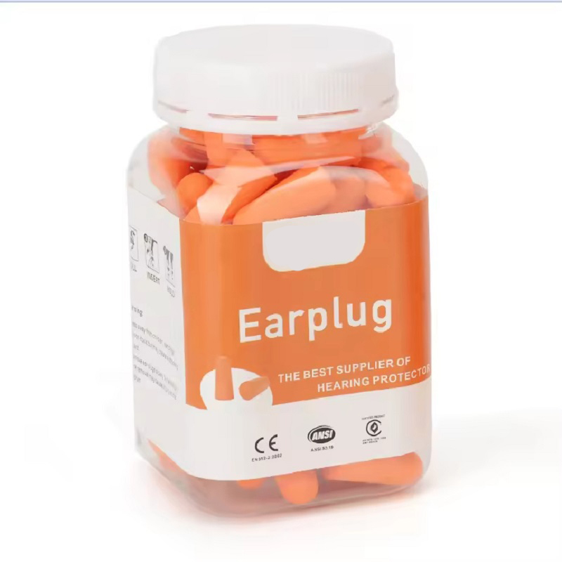 Disposable Sleeping Ear Protection PU Foam Earplugs Noise Reduction Earplugs Bulk Pack