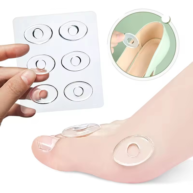 Gel Silicone Corn Pads Foot Corn Rings Gel Cushions Pads Caps Remover Shoes Stick Foot Protector