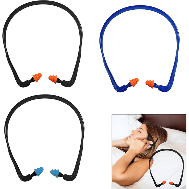 Lightweight Banded Earplugs with Replaceable Foam Pods