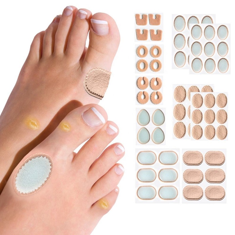 Bunion Cushions Pads Self-Adhesive Foot Callus Patches Foot Blister Pads Heel Protector Pads