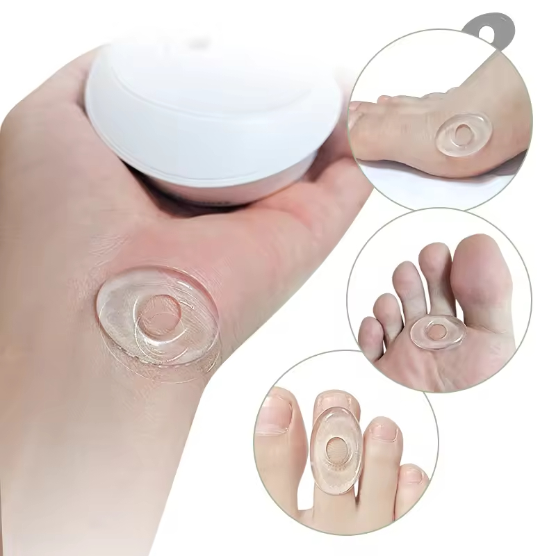 Gel Silicone Corn Pads Foot Corn Rings Gel Cushions Pads Caps Remover Shoes Stick Foot Protector