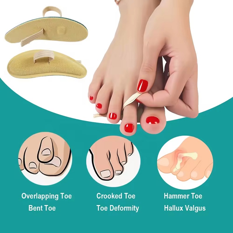 Silicone Toe Crest for Pressure Relief and Hammer Toe Correction