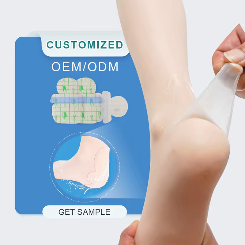 Waterproof Hydrocolloid Foot Care Dressing Patch Heel Patch Transparent Film Dressing Blister Plasters