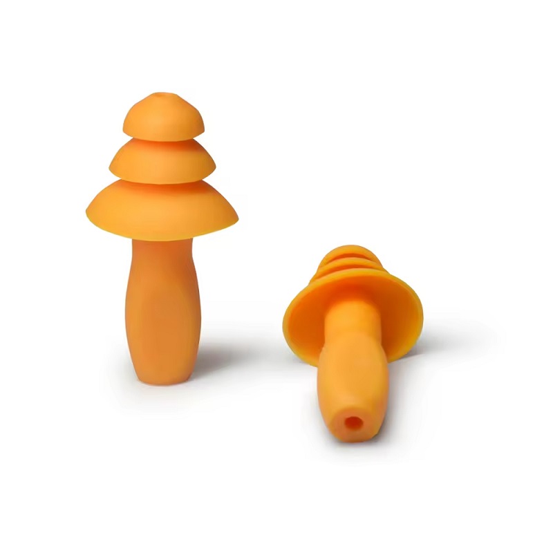 Triple-Flange Reusable Earplugs with High Noise Reduction