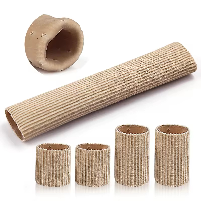 Toe Tubes Sleeves  Silicone Gel Toe Sleeve Protectors Foam Fabric Toe Wraps & Bandages