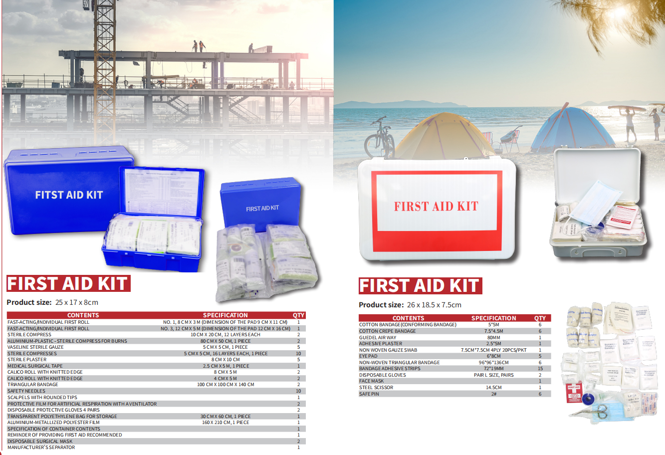 First Aid Kits & Boxes/Bags