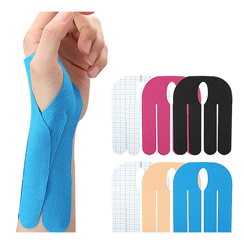Wrist & Thumb Pre-Cut Kinesiology Tape Strips Hand Joint Support Series