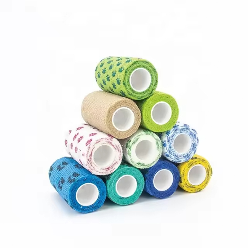 Printed Cotton Self-Adherent Bandage 2in / 3in Patterned Cohesive Wrap