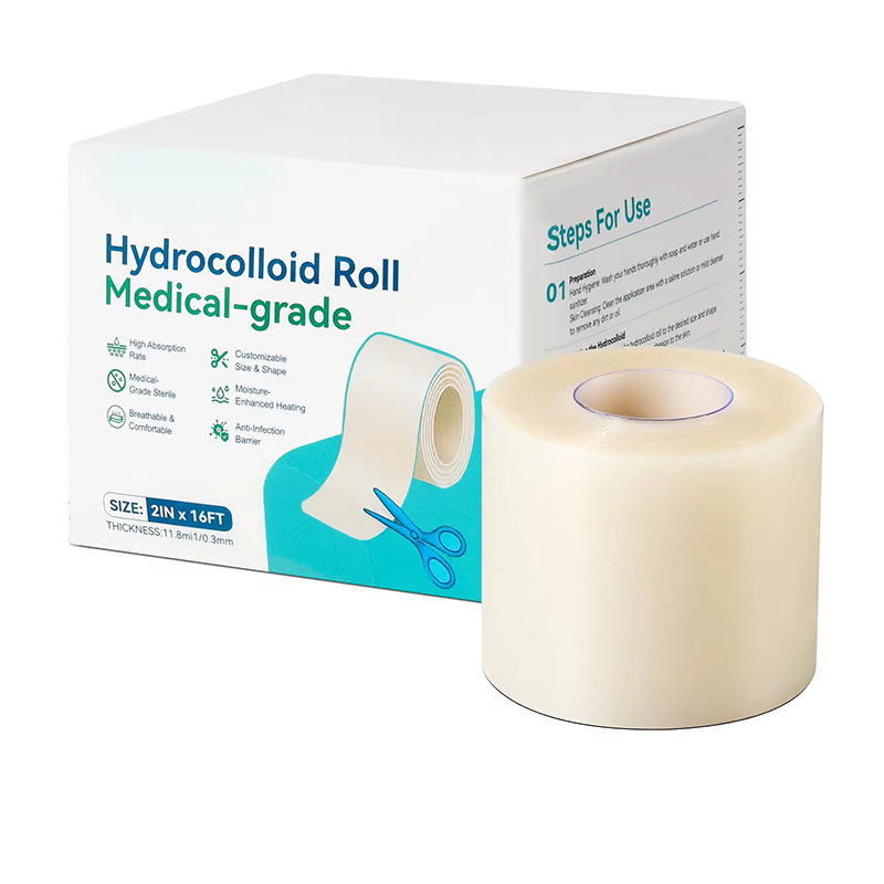 Hydrocolloid Wound Dressing Roll Custom Length Wound Cover Bandage
