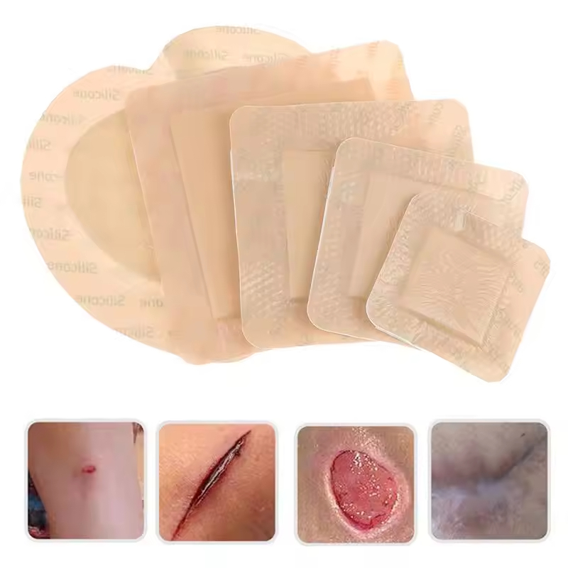 Thin Silicone Foam Dressing Low-Profile Waterproof Wound Protection Pads
