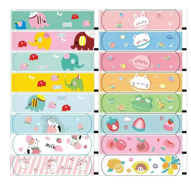 Eco-Friendly Cartoon Adhesive Bandages for Kids Bamboo Fiber Plasters