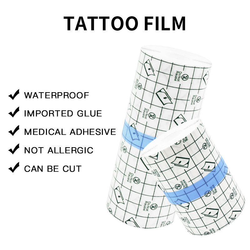Transparent Burn Wound Cover Film Clear PU Barrier Dressing with PET Liner