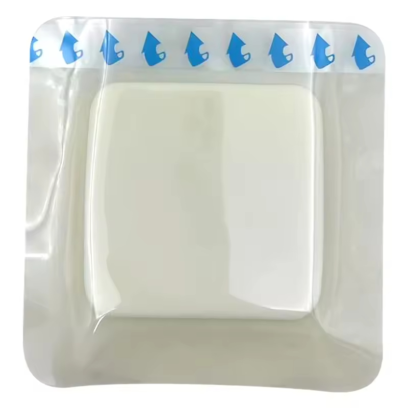 Burn Foam Dressing PU Foam Wound Dressing Pad with Low-Adherent Contact Layer