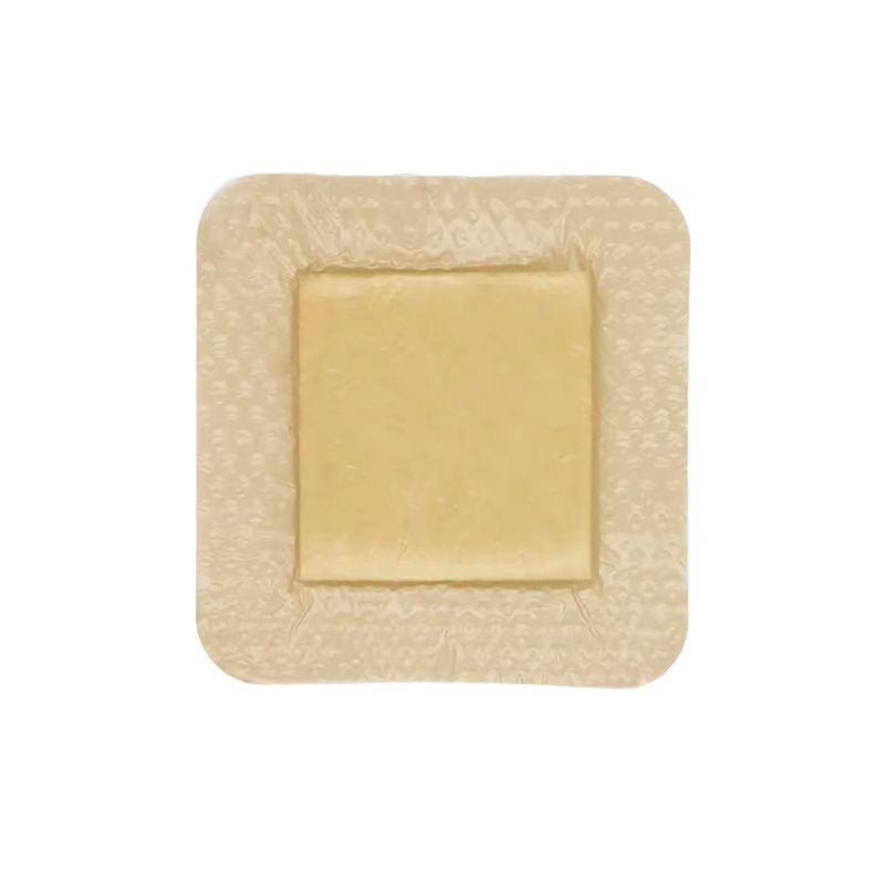 Silicone Foam Dressing Absorbent Cushion Burn Wound Foam Pad with PU Film Backing