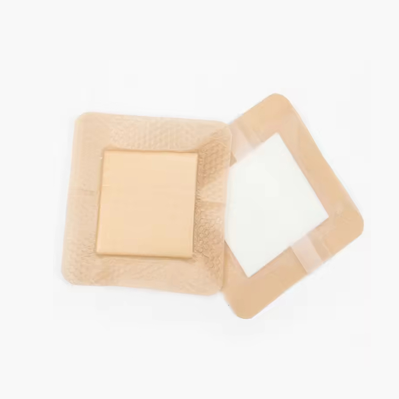 Silicone Adhesive Island Dressing Atraumatic Silicone Border Wound Pad