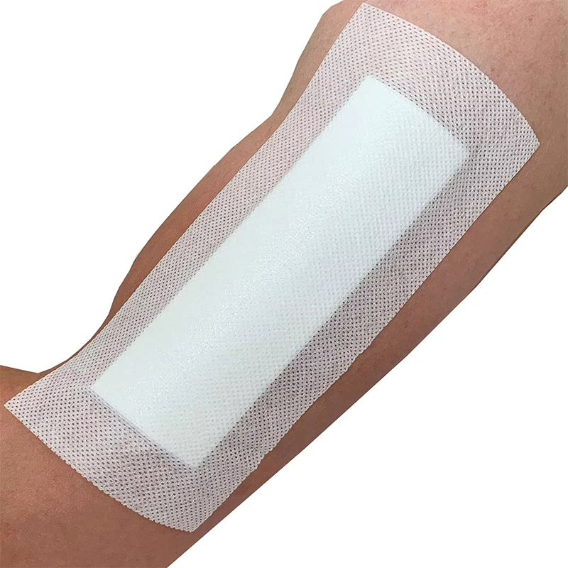 Non-Woven Island Dressing Sterile Absorbent Pad with Adhesive Border
