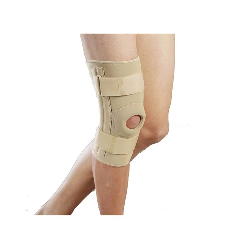 Hinged Stabilizer Neoprene Knee Brace Open Patella Hinges Stays