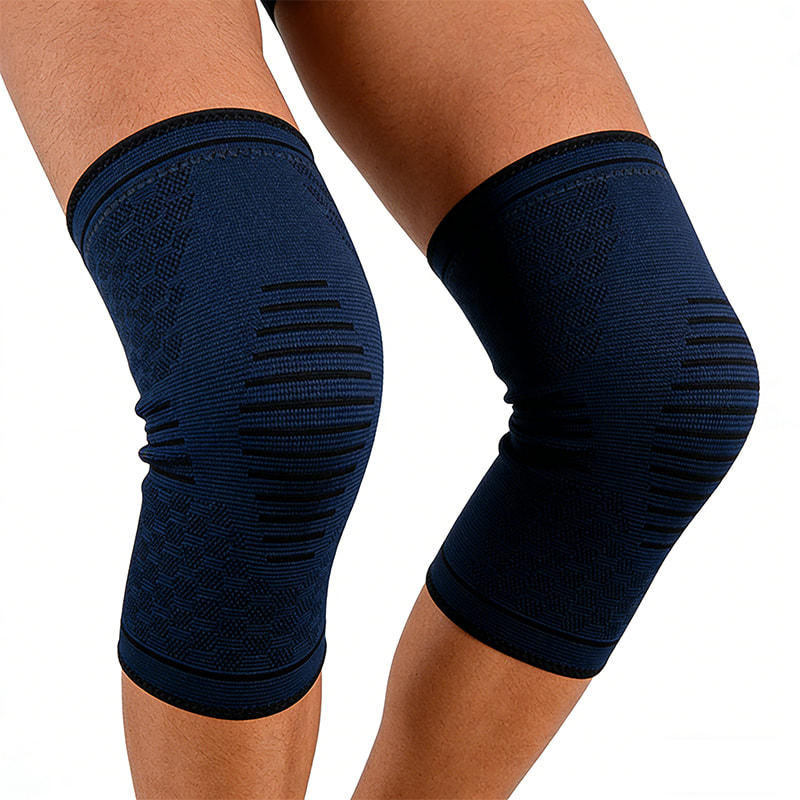 Anti-Slip Silicone Grip Knit Knee Sleeve