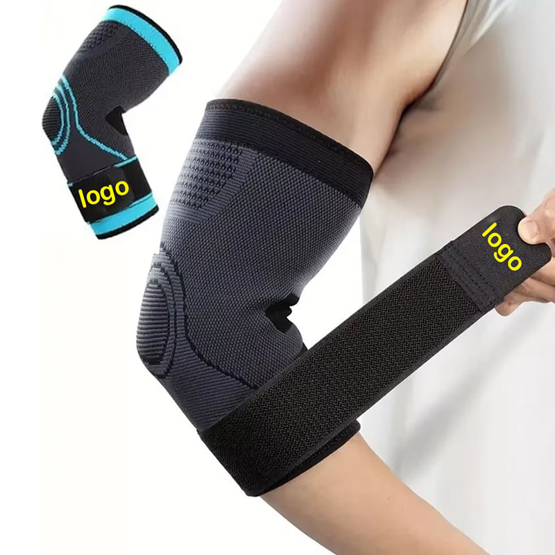 Padded Elbow Sleeve with Forearm Strap