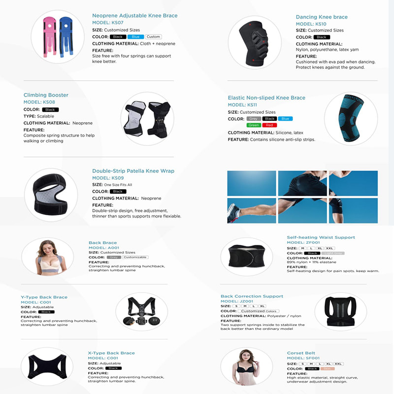Custom Sports Brace & Support Sleeve