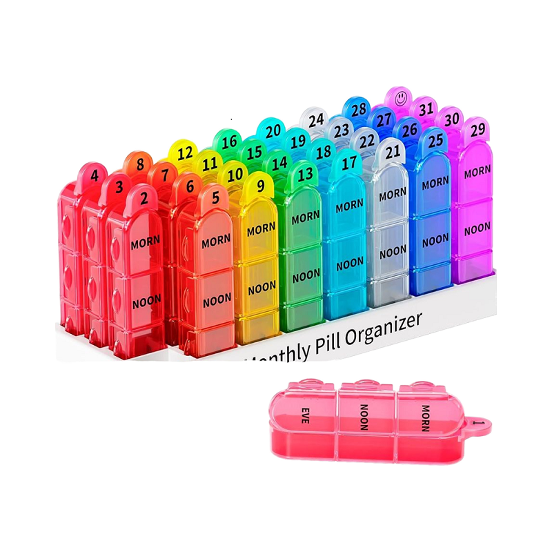 3 Times a Day Monthly Pill Organizer