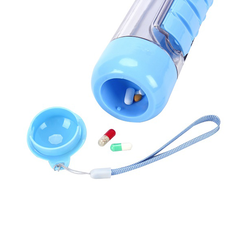 3-in-1 Cup-Cap Water Bottle Pill Organizer