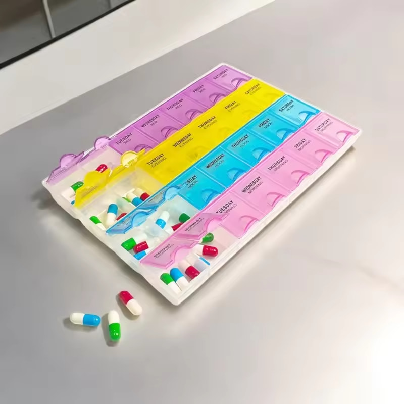 4 Times a Day Weekly Pill Organizer